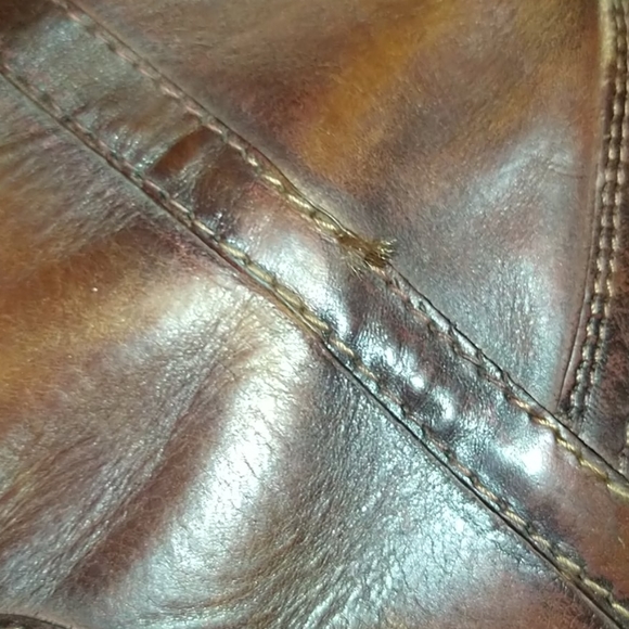 Frye Knee High Boots Brown Red Color Size 6.5 - Picture 7 of 7